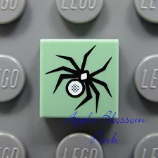 NEW Lego Harry Potter 1x1 Printed FLAT TILE Sand Green w/Spider Animal 4727 4750
