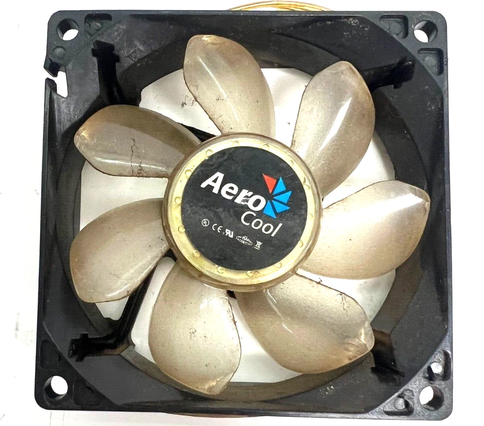 AERO COOL X-FLOW 80MM CASE FANS LOT OF 2 - Image 3 of 4