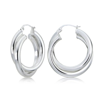 925 Argent Sterling Femmes 4.25mm Tube Carré Boucle Oreilles Options