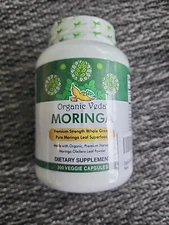 Premium ORGANIC VEDA PURE MORINGA OLEIFERA LEAF 300 Count!  06/26 Super Food