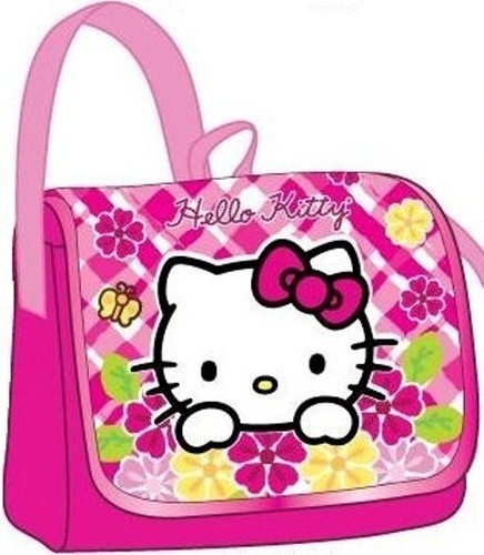 NEW!!! HELLO KITTY 10"X9" MESSENGER BAG W/Vlcro CLOSER FREE SHIPPING!!! - Picture 1 of 4