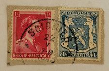 Belgium Postage ~ King Leopold III/Coat Of Arms ~ Used/Posted ~ c.1930 s ~ 01