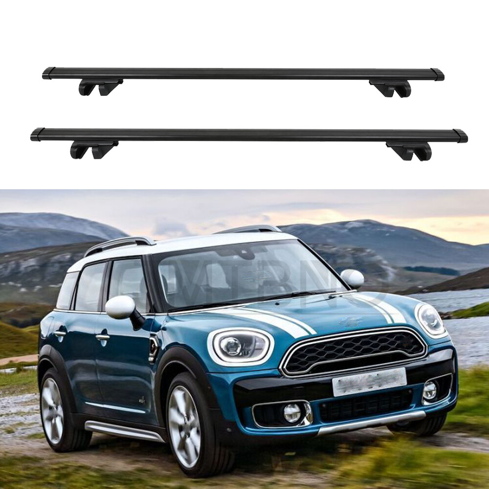 Roof Rack Cross Bars Luggage Carrier Black For Mini Cooper