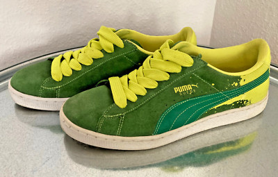  Puma Suede, Graffiti, Limited Edition, Grün/Gelb, Gr. 42,5, Top Zustand!