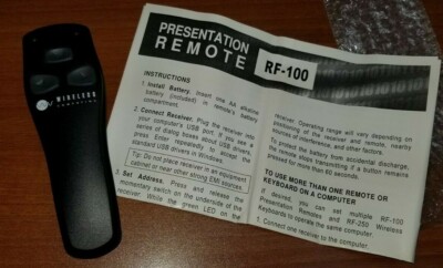 WIRELESS COMPUTING RF-100 Presentation Remote Control- Free Shipping
