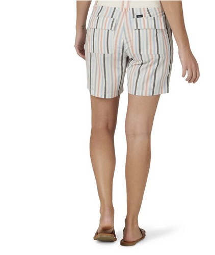 Lee Mid Rise 7" Multi Striped Bermuda Shorts size 22 M - Picture 3 of 16