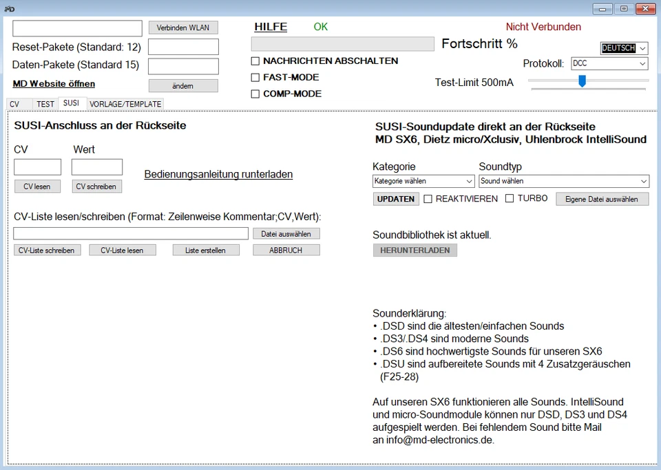 PC Testmodul CV Programmer & SUSI Soundladeadapter Dietz Uhlenbrock Programmer - Bild 4 von 4