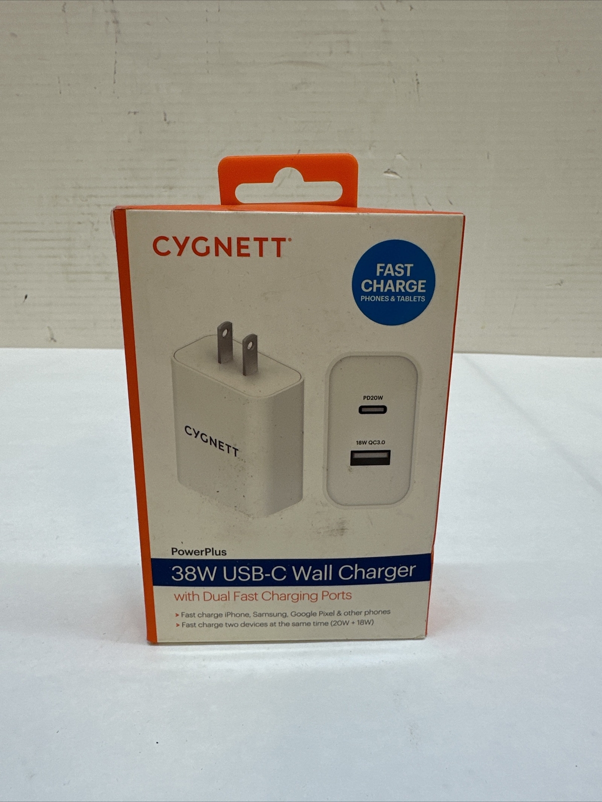 Cygnett Cy3887Poflw Powerplus 38-Watt Dual Port Wall Charger