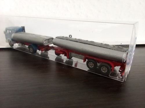 C909 1:87 LKW Tanker Silber Mercedes Benz Eigenbau Umbau Wiking Basis Unikat - Bild 6 von 7