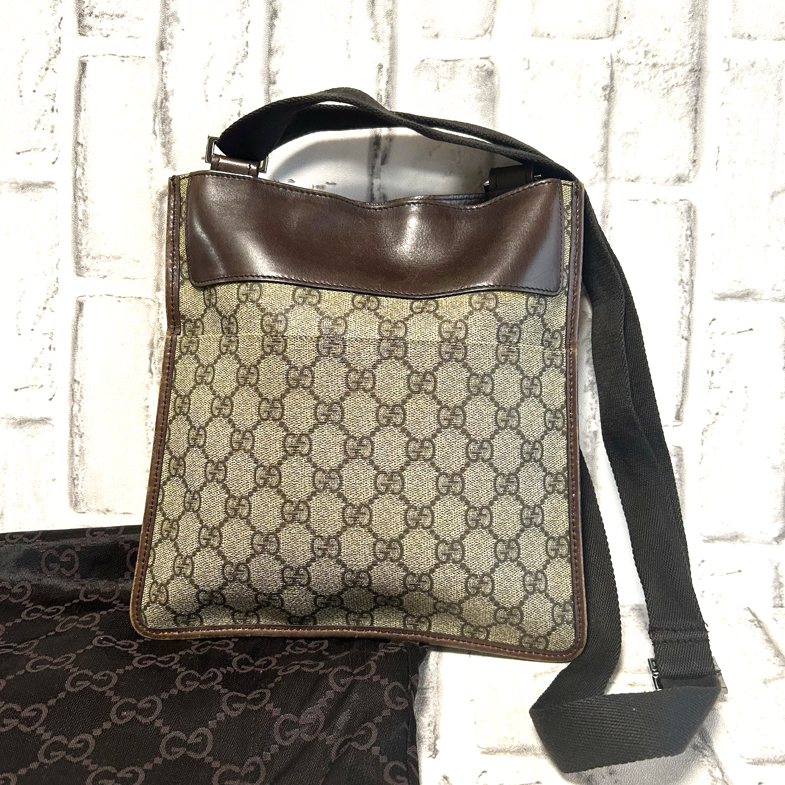 GUCCI GG PVC Leather Crossbody Bag Authentic from Japan-image