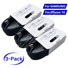3 Pack 3FT USB-C to USB-C Cable Fast Charge Type C Charging Cord Rapid Charger