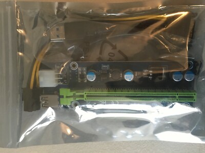 USB 3.0 PCI-E Express Extender Riser Card Adapter SATA Power Cable  2ft usb New
