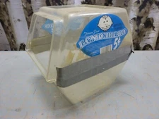 (D) VTG EMPTY Lemon Head Pan Ferrara Candy Counter Jar, Plastic Container