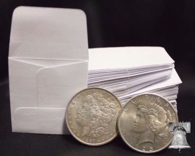 50 ASE Silver Eagle 2x2 Paper Coin Envelope GUARDHOUSE Acid Sulpher Free GREY
