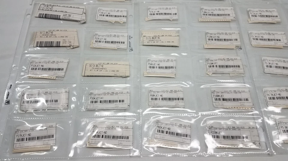 Vintage Digi-Key Chip Resistor Kit 500+ pieces Various OHMs and sizes - Image 4 of 4