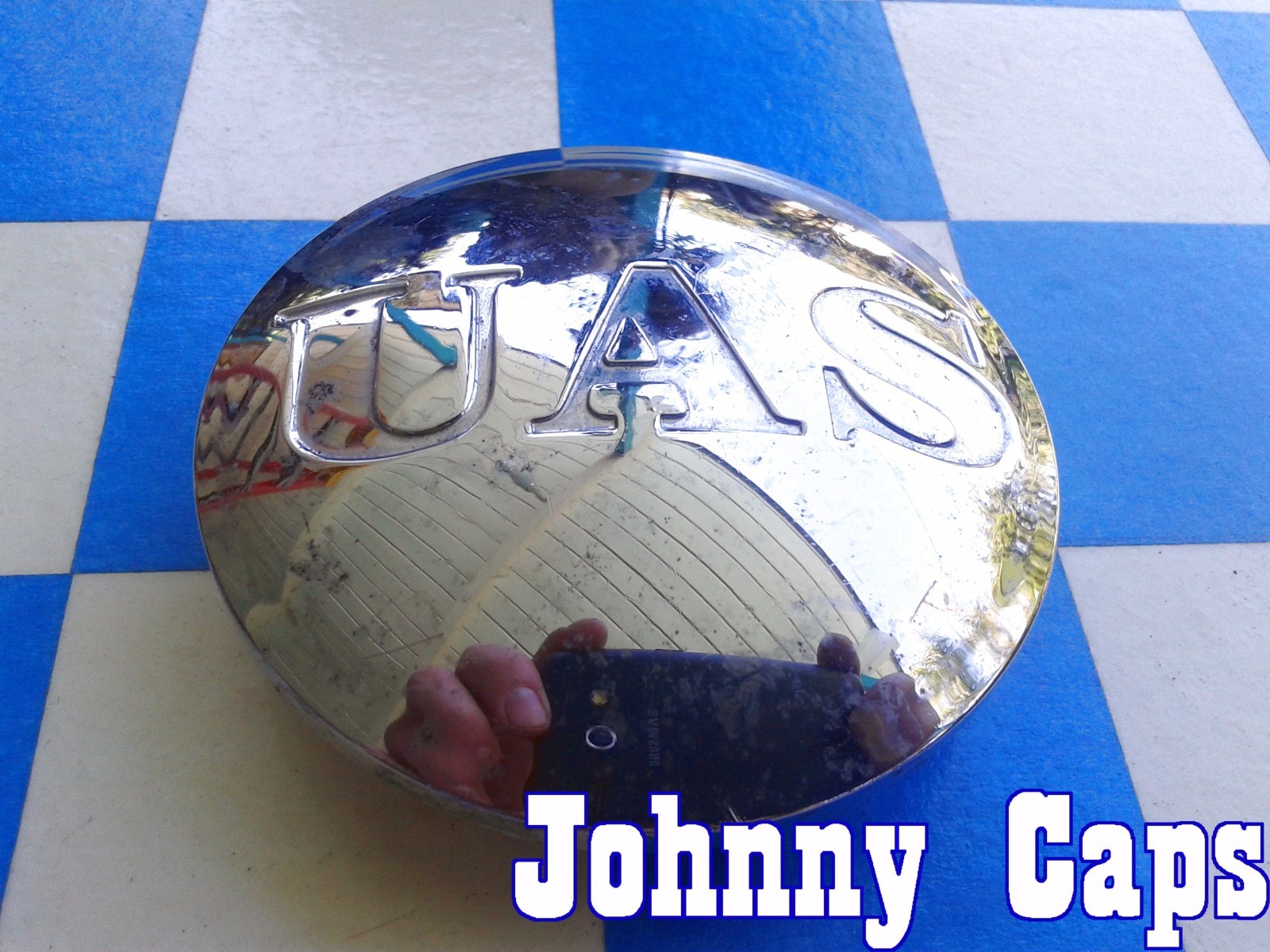 UAS Wheels [42] CHROME Center Caps 244-CAP Custom Wheel Center Cap (1)