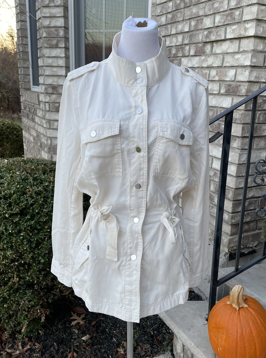 Drawstring top utility jacket