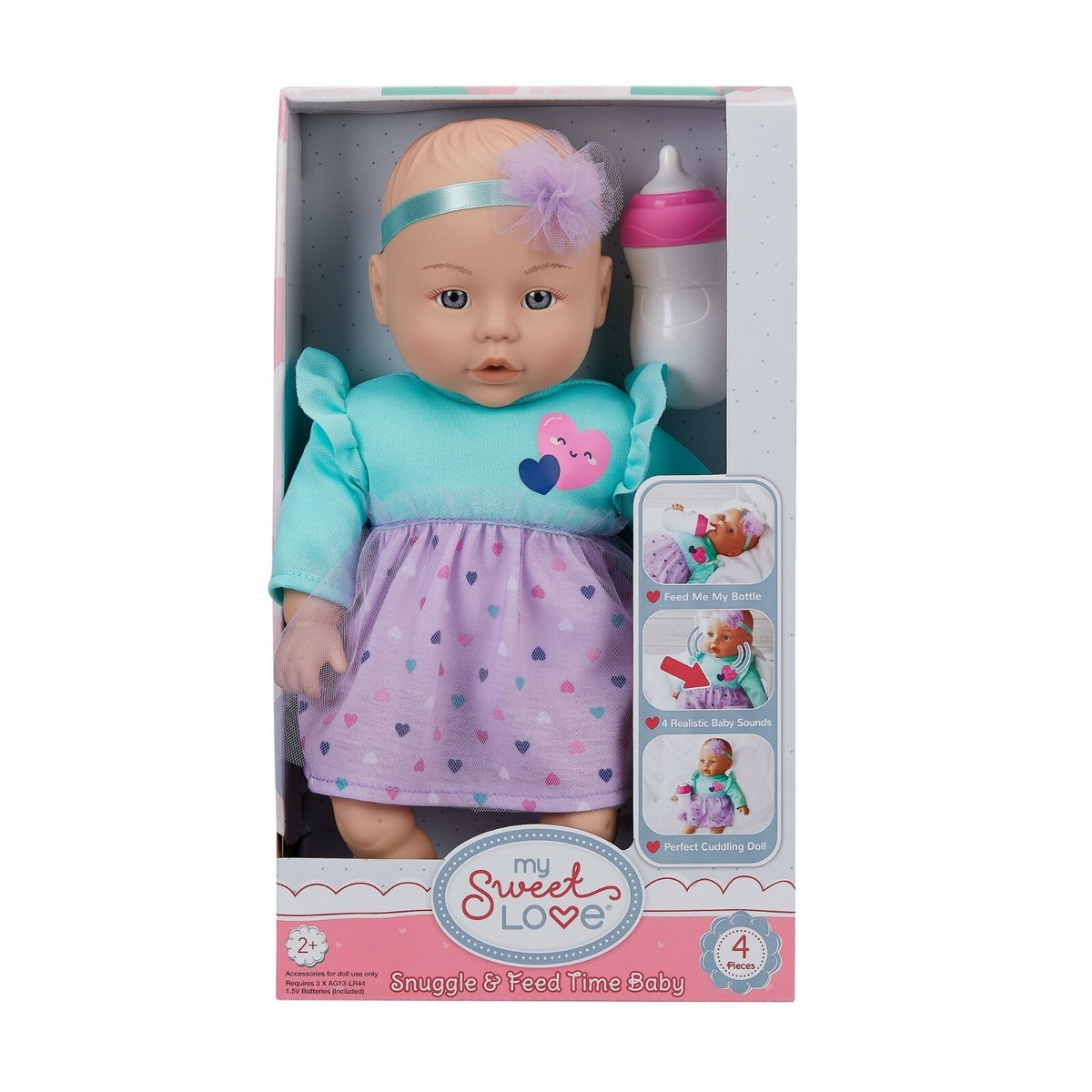 My Sweet Love Feed and Cuddle Baby Doll with Sound Feature