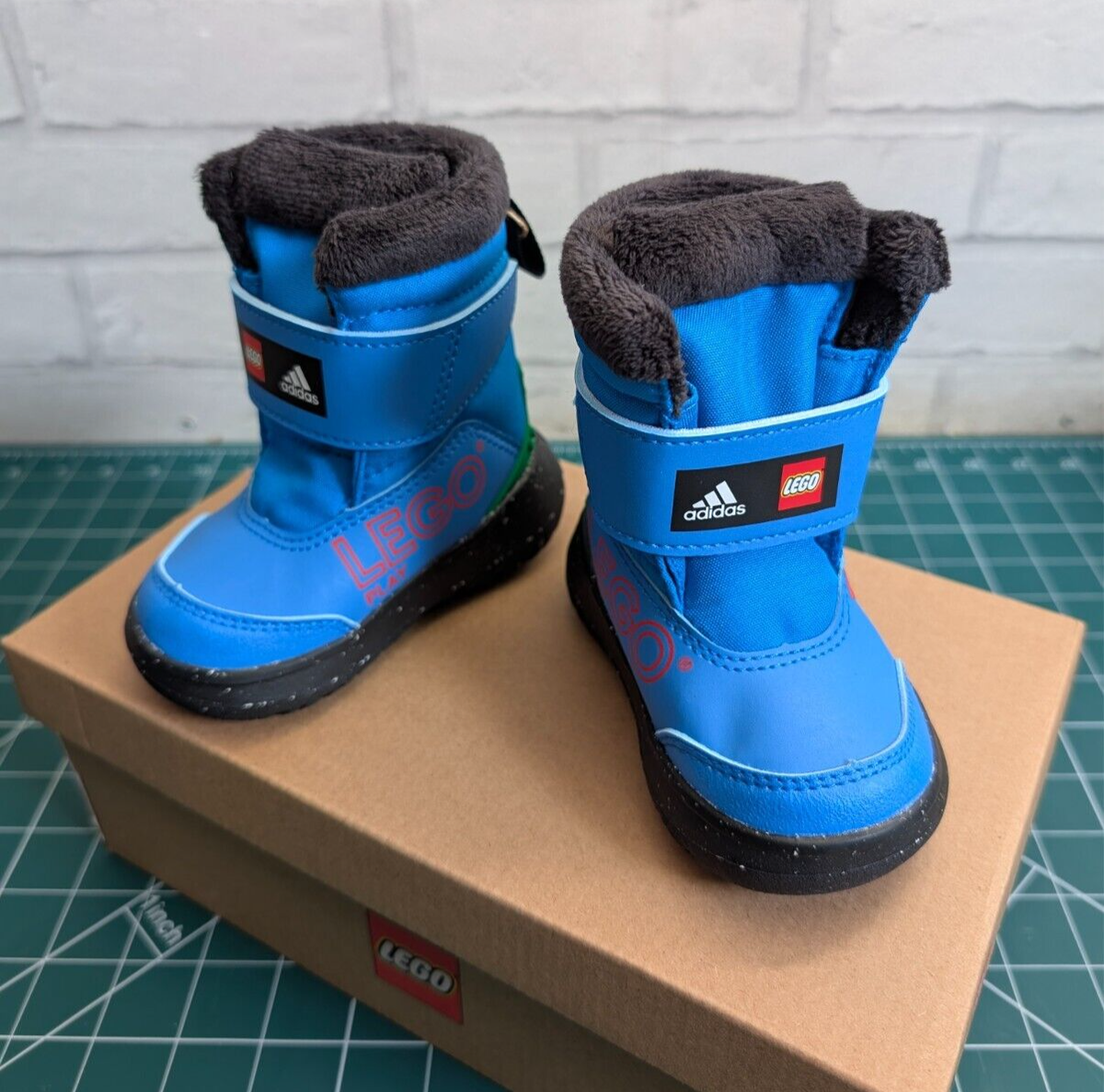 Adidas Lego Winterplay Kids Black Toddler Boots GZ2075 NEW BOXED