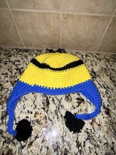 Despicable Me Minion Children Crochet Knit Beanie Hat