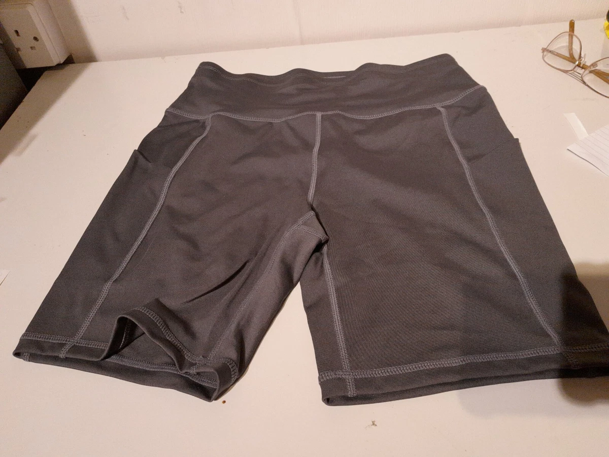 Cadmus Ladies High Waist Knee Length Exercise Short with 2 Pockets