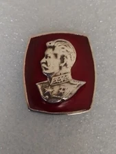 Pin. Badge. Stalin. The USSR. Sterling Silver 925,  enamel.