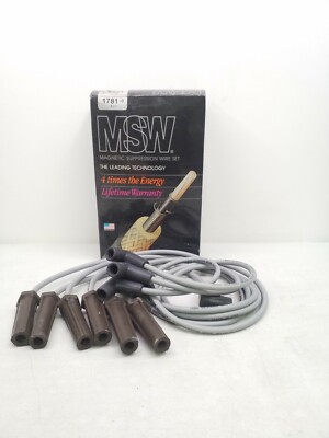 1781 MSW Spark Plug Wire Set 7mm Gray 6CYL 