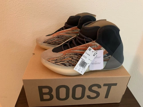 Yeezy x Adidas Men’s NIB Quantum QNTM Flash Orange Size 8.5 Basketball Sneaker