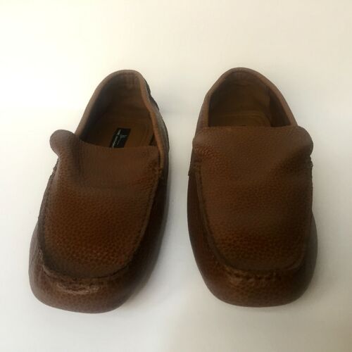 Men’s Mark Anthony Brown Slip On Leather Casual Loafers Size 11 Medium - Picture 5 of 12