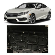  Fits Honda Civic 2016-2021 Black Engine Splash Guards Shield Under Cover Guards