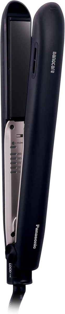 Panasonic Hair Iron Straight Nanoe Smooth Gloss Black EH-HS9J-K