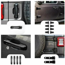 30* Exterior Door Handle/Hinge Cover Trim For Jeep Wrangler JL 2018+ Accessories