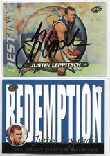 1999 Select Premiere Destiny Signature (DS2) Justin LEPPITSCH Brisbane 230/280