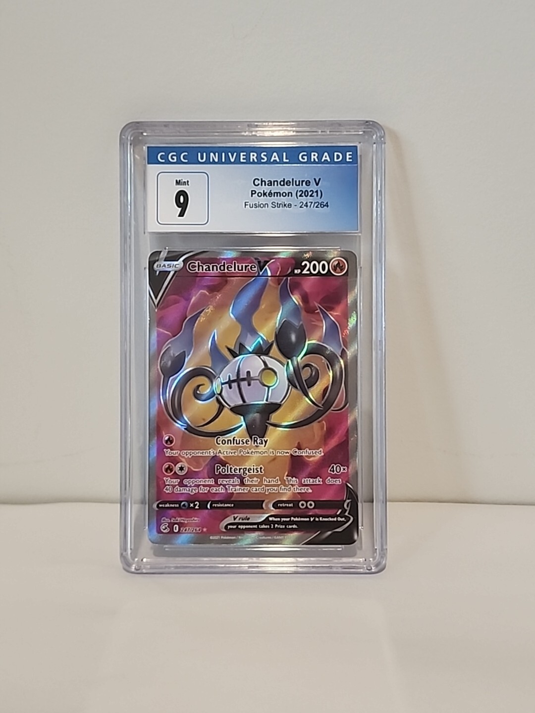 Chandelure V Fusion Strike - 247/267 CGC 9