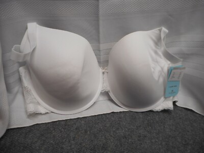 DORINA Curves Adele Womens Full Cup Light Padded Underwire T-Shirt Bra 42F White