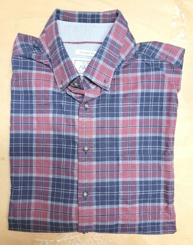 Joseph Banks Men's Red Plaid Long 