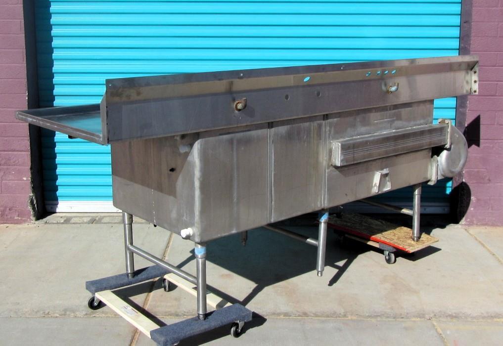 Unified Power Soak PS-100 Warewashing 3 Compartment SS 96
