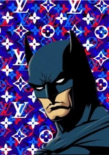 DEATH NYC ltd ed signed dc comic book street art print 45x32cm animation Batman