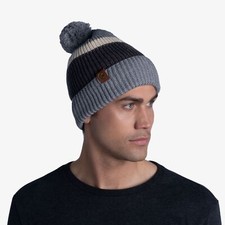Buff Knitted Cuff Beanie  Elon ash