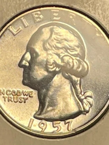 1957 (P) Washington Quarter Gem Proof 90% Silver!