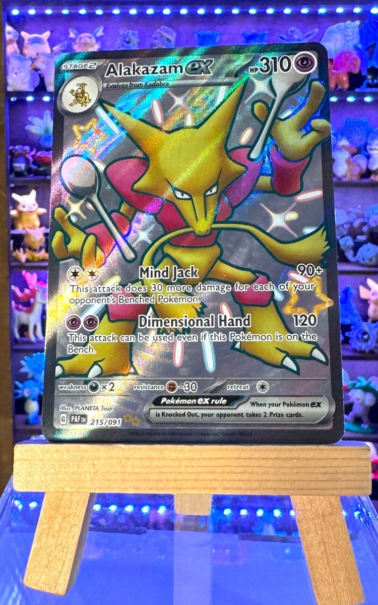 Alakazam ex 215/091 Shiny Full Art Ultra Rare Paldean Fates