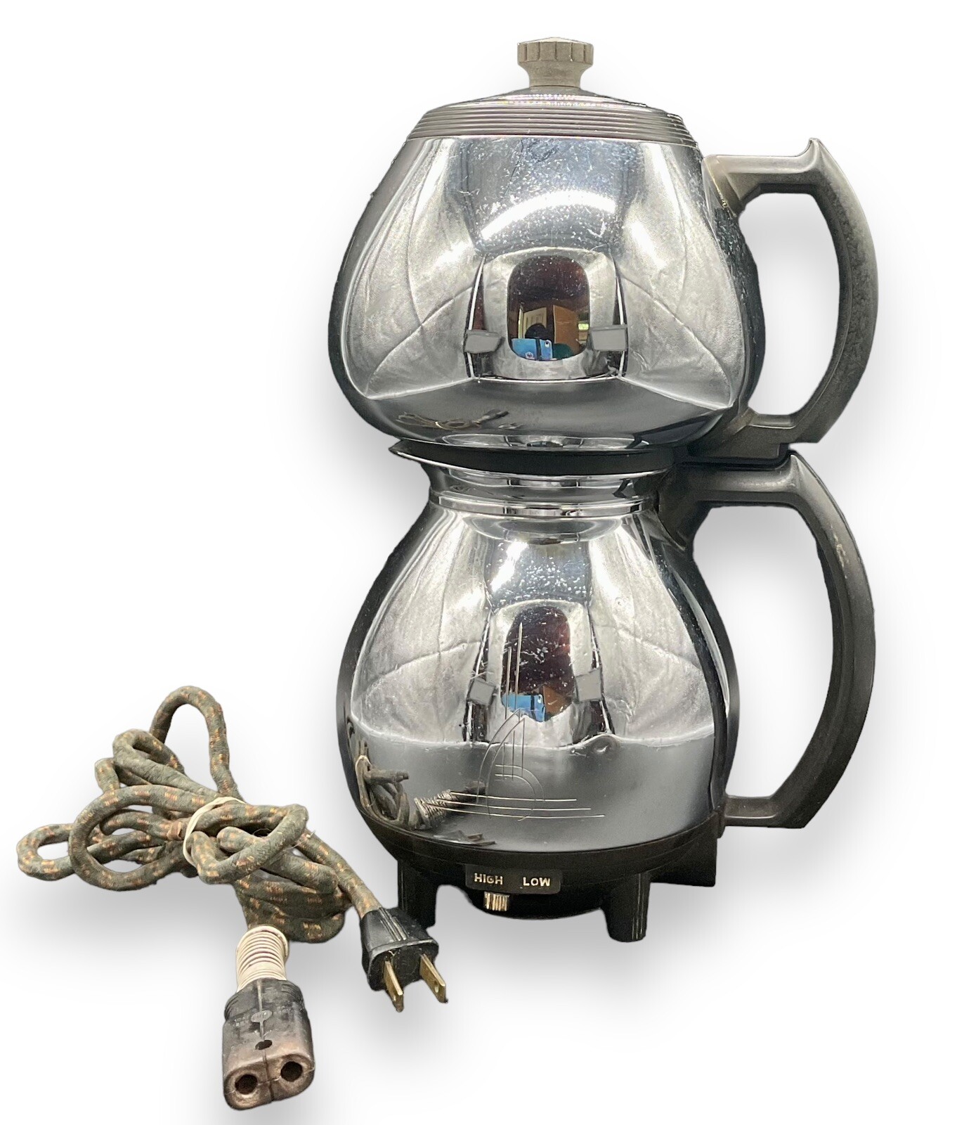 Sunbeam Vintage Vacuum Siphon Chrome Coffeemaster C30A W/ Cord For