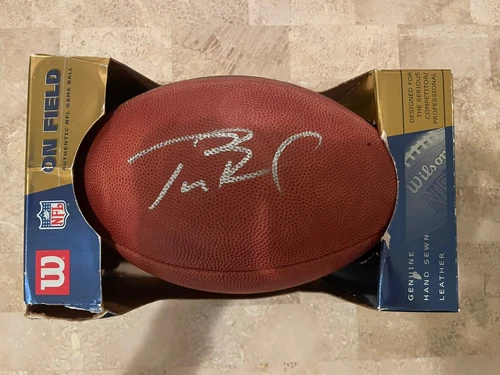 Tom Brady Patriots Signed Super Bowl XXXIX Football With Original Receipt