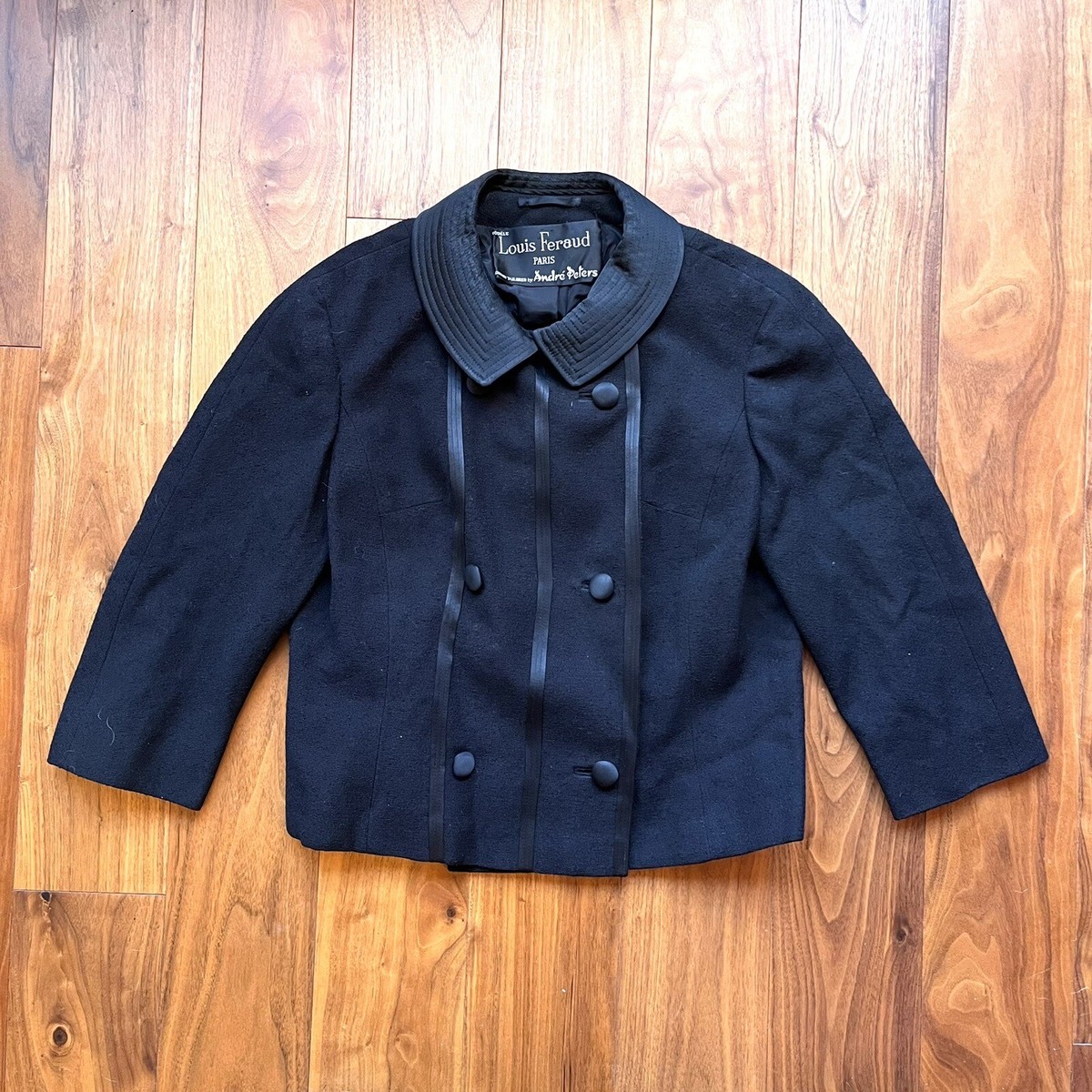 Louis Féraudヴィンテージジャケット Vintage 60s mod Louis Feraud Designer Jacket Double Breasted 3/4