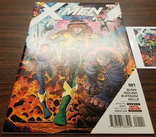 X-Men: Blue (2017) #1 SIGNED by Jorge Molina with Notarized Witness of Signature - Picture 3 of 5