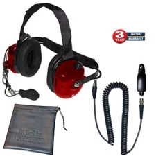 Klein Titan Extreme Noise Red Headset for Motorola Multi-Pin Two-Way Radios
