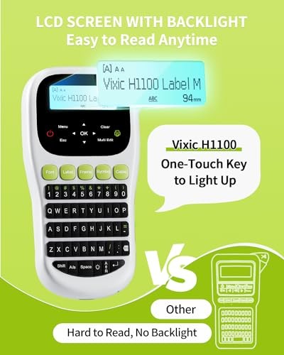 H1100 Handheld Portable Label Maker Machine with Tape