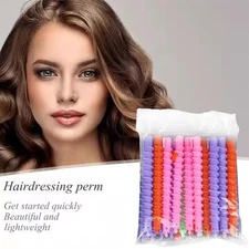 20 Pcs Machine Hair Curling Iron Perm Bar Hairdressing Tool Perming V7L7