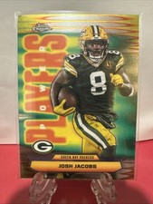 2025 Topps Chrome Football PP-20 Josh Jacobs Power Player Refractor 🪞 Green Bay
