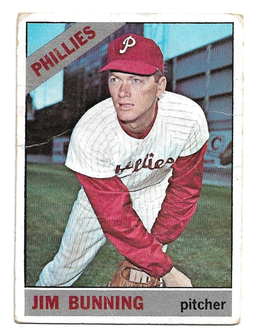1966 Topps - Jim Bunning #435 - Phillies - HOF